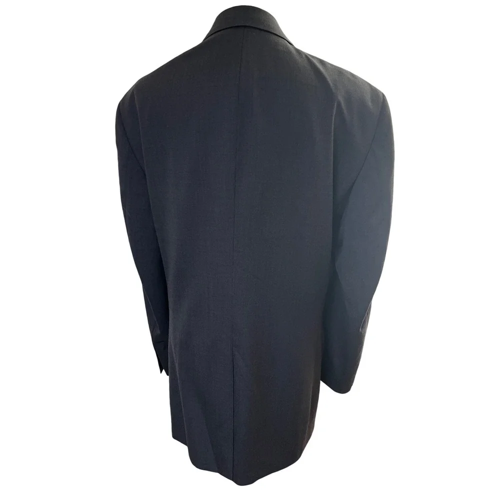 Classic Charcoal Wool Blazer Minimalist‎ Business Suit Jacket Jos A Bank 42R